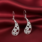 Load image into Gallery viewer, Mahogany 925 Sterling Silver Hook Earrings for Women's