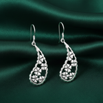 Load image into Gallery viewer, Mahogany 925 Sterling Silver Hook Earrings for Women's
