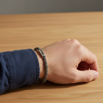 Load image into Gallery viewer, 925 Sterling Silver 7 Inch Men's Rope Bracelet