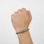 Load image into Gallery viewer, 925 Sterling Silver 7 Inch Men's Rope Bracelet