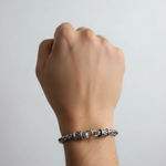 Load image into Gallery viewer, 925 Sterling Silver 7 Inch Men's Rope Bracelet