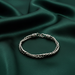 Load image into Gallery viewer, 925 Sterling Silver 7 Inch Men's Rope Bracelet