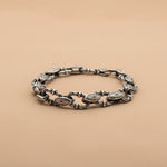 Load image into Gallery viewer, 925 Sterling Silver 7 Inch Men's Rope Bracelet