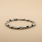 Load image into Gallery viewer, 925 Sterling Silver 7 Inch Men's Rope Bracelet