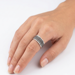 Load image into Gallery viewer, Men's Oxidized 925 Sterling Silver Ring (Available in various sizes)
