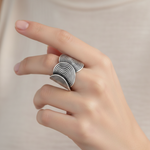Load image into Gallery viewer, Handmade BOHO 925 Sterling Silver Ring (Available in various sizes)