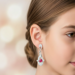 Load image into Gallery viewer, Yuva Heart 925 Sterling Silver Dangling Earring