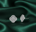 Load image into Gallery viewer, Clover 925 Sterling Silver Stud Earrings