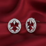 Load image into Gallery viewer, Essential Marquee Circle 925 Sterling Silver Stud Earrings