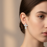 Load image into Gallery viewer, Cross Divine 925 Sterling Silver Stud Earrings