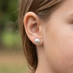 Load image into Gallery viewer, Plain Round Brilliant Studs 925 Silver Earrings