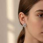 Load image into Gallery viewer, Aspen Flower 925 Sterling Silver Stud Earrings