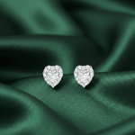 Load image into Gallery viewer, Shubham Solitaire Halo 925 Silver Earrings