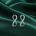 Load image into Gallery viewer, Infinity 925 Silver Earrings