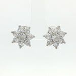 Load image into Gallery viewer, Luxury 925 Sterling Silver Sparkling Round Shape Stud Earrings