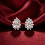 Load image into Gallery viewer, Luxury 925 Sterling Silver Sparkling Pear Shape Stud Earrings
