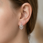 Load image into Gallery viewer, Luxury 925 Sterling Silver Sparkling Cluster Stud Earrings