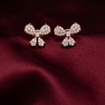 Load image into Gallery viewer, Luxury 925 Sterling Silver Sparkling Butterfly Stud Earrings