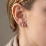Load image into Gallery viewer, Luxury 925 Sterling Silver Sparkling Evil Eye Stud Earrings