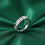 Load image into Gallery viewer, Sparkling Eternity Baguette 925 Sterling Silver Ring