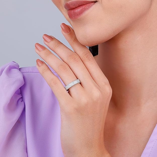 Eternal Premium 925 Sterling Silver Full Eternity Ring