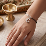 Load image into Gallery viewer, Designer 925 Sterling Silver G Shape Hand Mangalsutra For Women 7 Inch