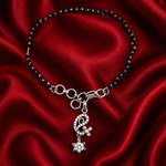 Load image into Gallery viewer, Designer 925 Sterling Silver Hand Mangalsutra For Women 8.5 Inch