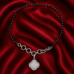 Load image into Gallery viewer, Premium 925 Sterling Silver Hand Mangalsutra For Women 8.5 Inch