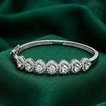 Load image into Gallery viewer, Premium Heart 925 Sterling Silver Bracelet Kada for Women