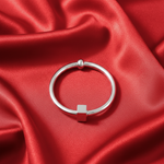 Load image into Gallery viewer, Sterling Plain Silver Bracelet Openable (Free Size)