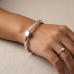 Load image into Gallery viewer, Sterling Plain Silver Bracelet Openable (Free Size)