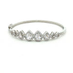 Load image into Gallery viewer, Pear Shape Aradhna 925 Sterling Silver Flexible Bracelet