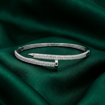 Load image into Gallery viewer, Designer 925 Sterling Silver Women’s Kada Bracelet