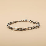 Load image into Gallery viewer, 925 Sterling Silver 7 Inch Men's Rope Bracelet