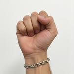 Load image into Gallery viewer, 925 Sterling Silver 7 Inch Men's Rope Bracelet