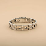 Load image into Gallery viewer, 925 Sterling Silver Pantera Type Link Men's Bracelet
