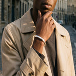 Load image into Gallery viewer, 925 Sterling Silver Kada Men's Bracelet