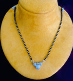 Load image into Gallery viewer, Mridula Mangalsutra in 925 Sterling Silver Rhodium Plated 17 inches