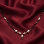 Load image into Gallery viewer, Pearl Mangalsutra in 925 Sterling Silver Rhodium Plated 17 inches