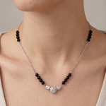 Load image into Gallery viewer, Luxury 925 Silver Mangalsutra with Antique Diamond Design