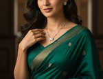 Load image into Gallery viewer, Mangalsutra With Earring in 925 Sterling Silver Rhodium Plated 9 inches