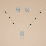 Load image into Gallery viewer, Mangalsutra With Earring in 925 Sterling Silver Rhodium Plated 9 inches