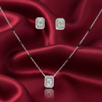 Load image into Gallery viewer, Mangalsutra With Earring in 925 Sterling Silver Rhodium Plated 9 inches