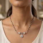 Load image into Gallery viewer, Designer 925 Sterling Silver Classic Diamond Mangalsutra