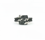 Load image into Gallery viewer, Black 925 Sterling Silver Men's Ring