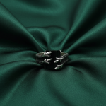 Load image into Gallery viewer, Black 925 Sterling Silver Men's Ring