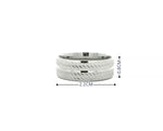 Load image into Gallery viewer, Eternity Band 925 Sterling Silver Men's Ring