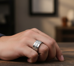 Load image into Gallery viewer, Eternity Band 925 Sterling Silver Men's Ring