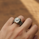 Load image into Gallery viewer, Ring for Men's 92.5 Sterling Silver Elegance