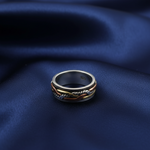 Load image into Gallery viewer, Triad Celtic 3 Tone 925 Sterling Silver Men's Ring
